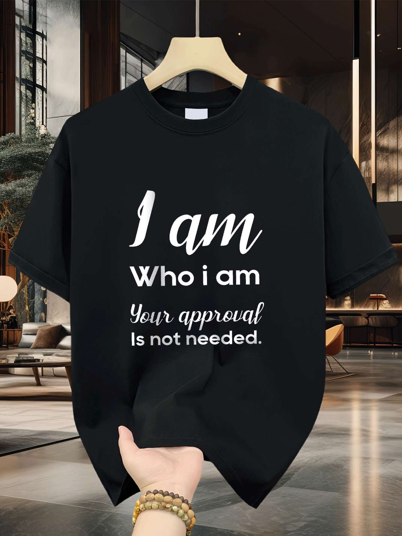 Street Fashion Quotes - ฉันเป็นอย่างที่ฉันเป็น มั่นใจและสบายใจ เสื้อยืดพิมพ์ลายคำพูดสร้างแรงบันดาลใจสำหรับผู้ชาย เหมาะสำหรับใส่ไปยิม ท่องเที่ยว ชายหาด