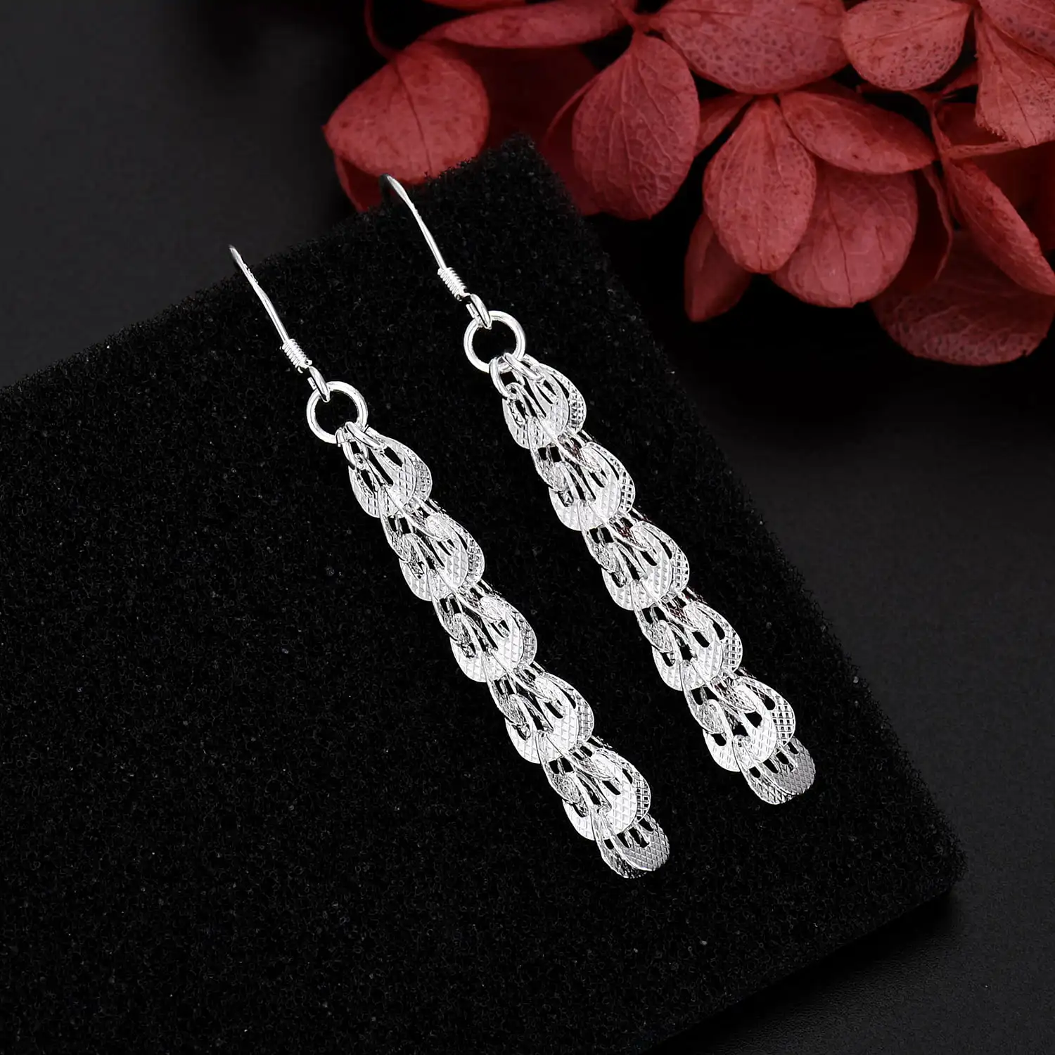 Street Fashion Earrings - ใหม่ 925 เงินสเตอร์ลิงต่างหูหรูหราสำหรับผู้หญิงแฟชั่นงานแต่งงานสตรีทเครื่องประดับอเนกประสงค์ของขวัญวันวาเลนไทน์