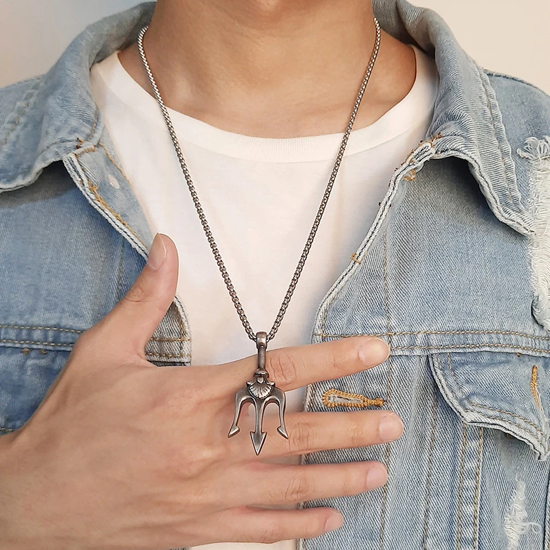 จี้รูปตรีศูลเนปจูนโพไซดอนสไตล์ - Street Fashion Greece บทวิจารณ์และราคา