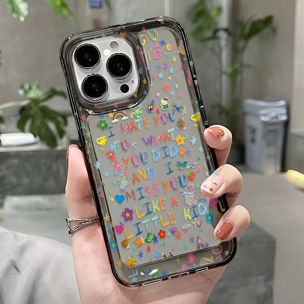 เคสซิลิโคนลายตัวอักษรสีสันสดใส - Street Fashion Quotes บทวิจารณ์และราคา