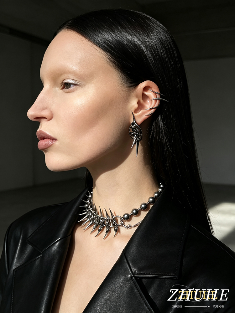 เครื่องประดับหูรูปโครงกระดูกสไ - Street Fashion Earrings บทวิจารณ์และราคา