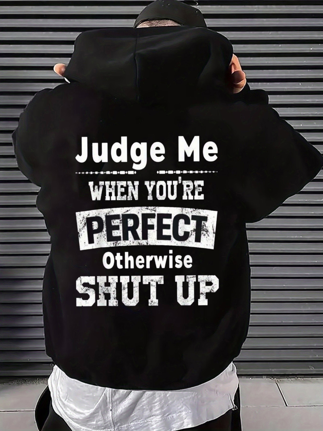 เสื้อฮู้ดผู้ชายพร้อมข้อความแสด - Street Fashion Quotes บทวิจารณ์และราคา