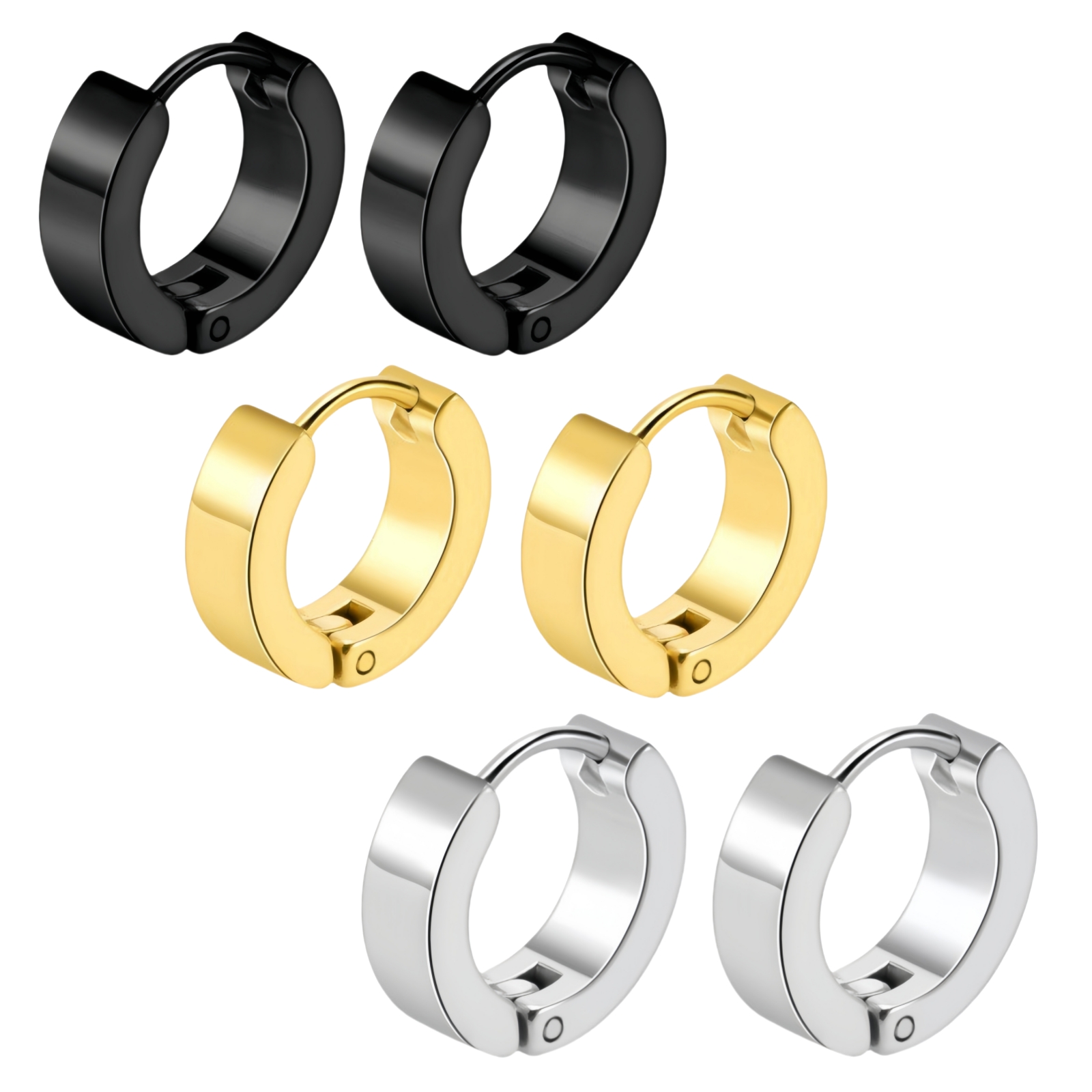 1 คู่ Punk Statement Hip Pop ผ - Street Fashion Earrings บทวิจารณ์และราคา