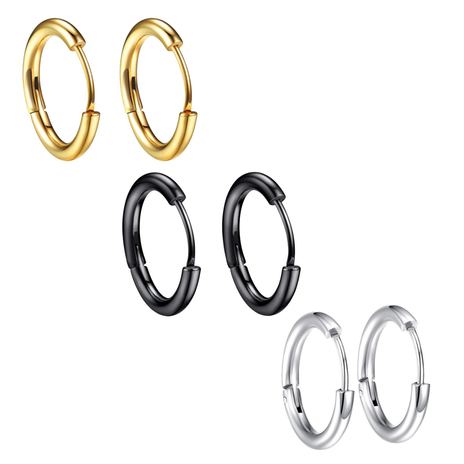 1 คู่ Punk Statement Hip Pop ผ - Street Fashion Earrings บทวิจารณ์และราคา