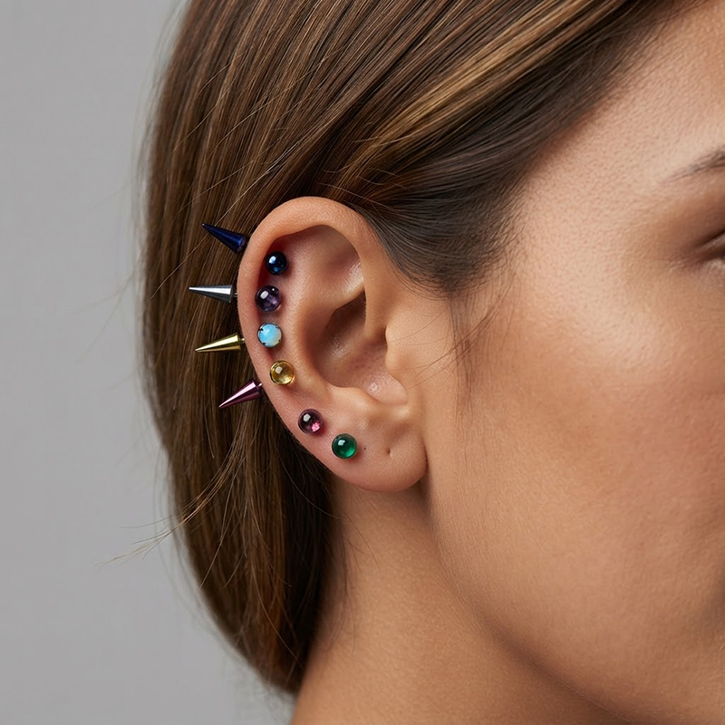 ต่างหูสไตล์ INS ดีไซน์เก๋ไก๋ ร - Street Fashion Earrings บทวิจารณ์และราคา