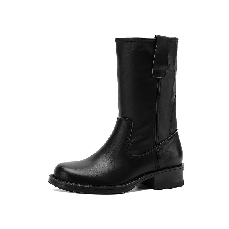 รองเท้าบูทข้อเท้าหนังวัวแท้สำห - Street Fashion Rome 2026 บทวิจารณ์และราคา