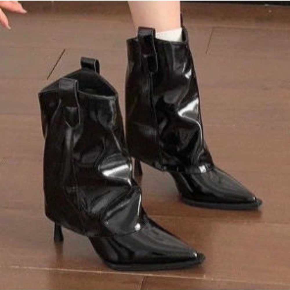 รองเท้าบูทสั้นสไตล์ตะวันตกหัวแ - Street Fashion Rome 2026 บทวิจารณ์และราคา
