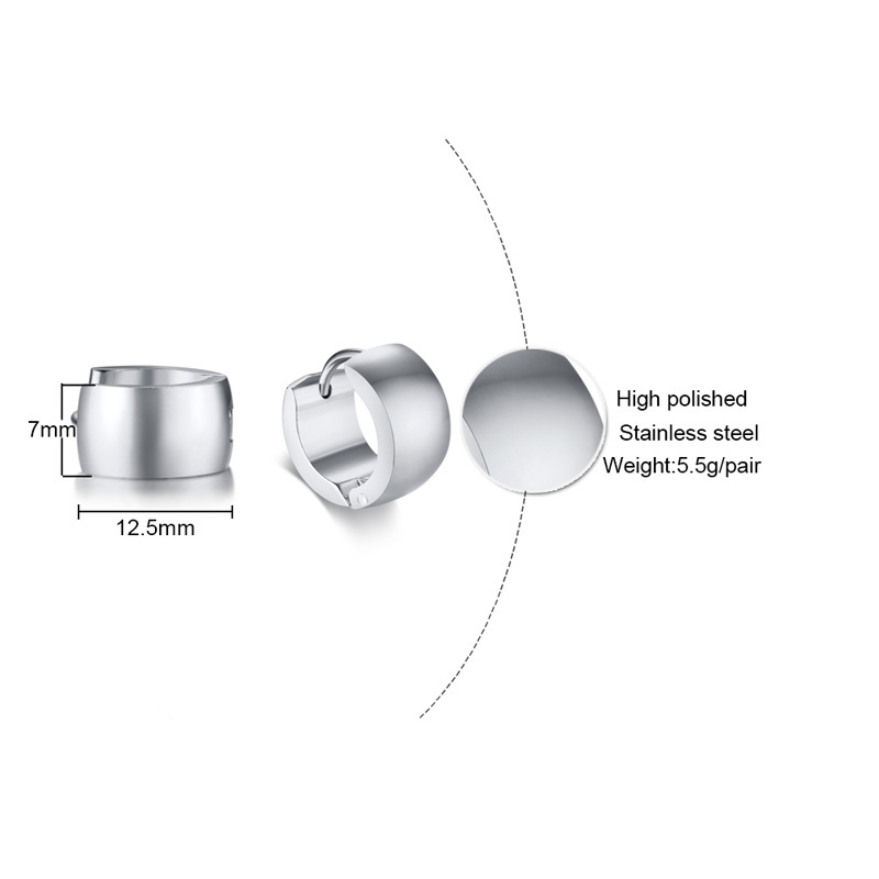 Minimalist Hoop ต่างหูสําหรับผ - Street Fashion Earrings บทวิจารณ์และราคา