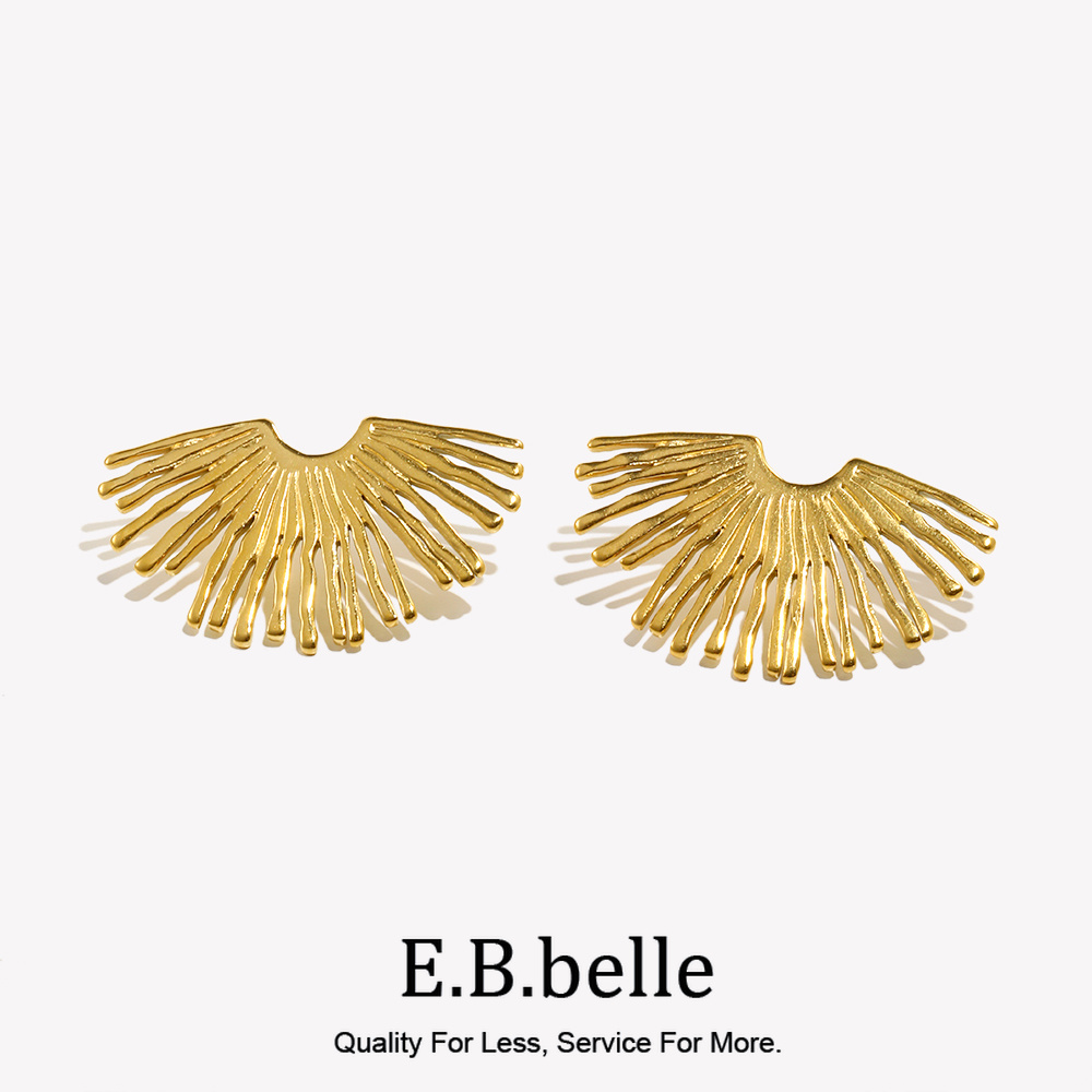ต่างหูสตรีทรูปพัดพิเศษทำจากสเต - Street Fashion Earrings บทวิจารณ์และราคา