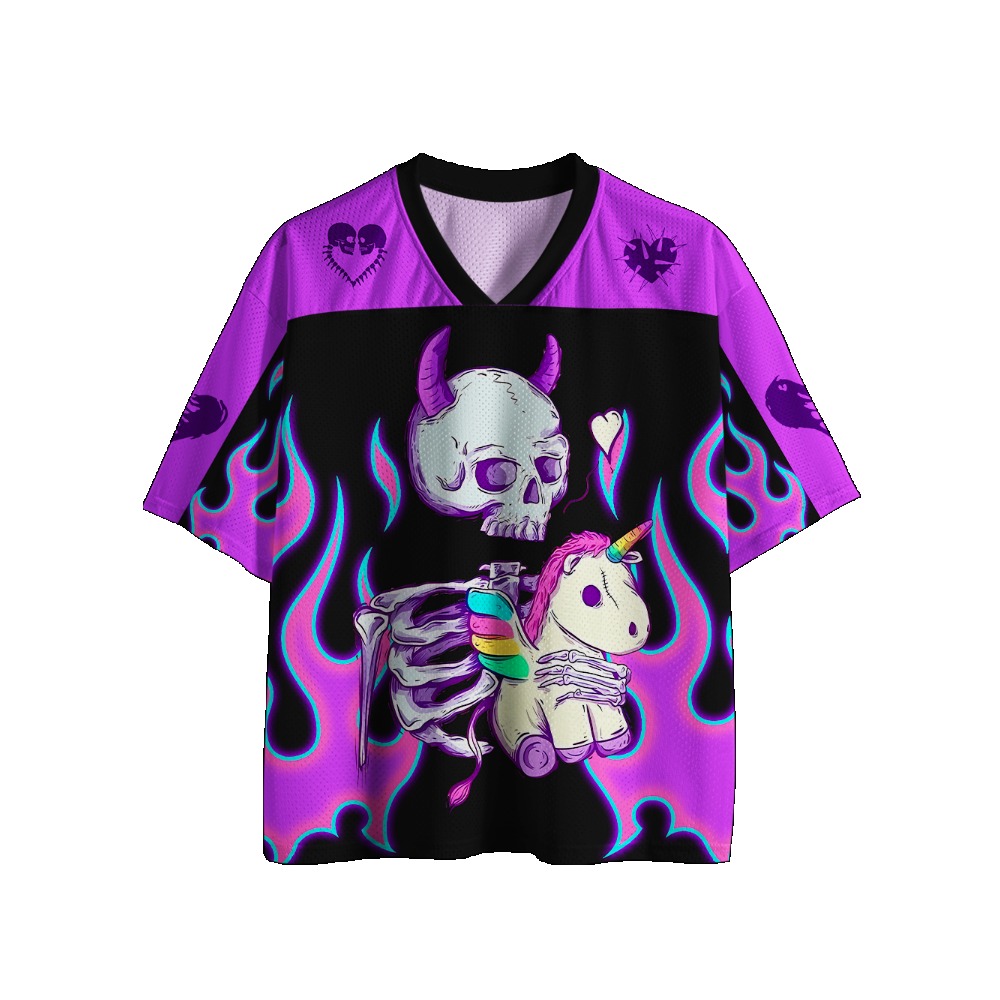 เสื้อฟุตบอลสไตล์กอธิค พิมพ์ลาย - Street Fashion Jersey บทวิจารณ์และราคา