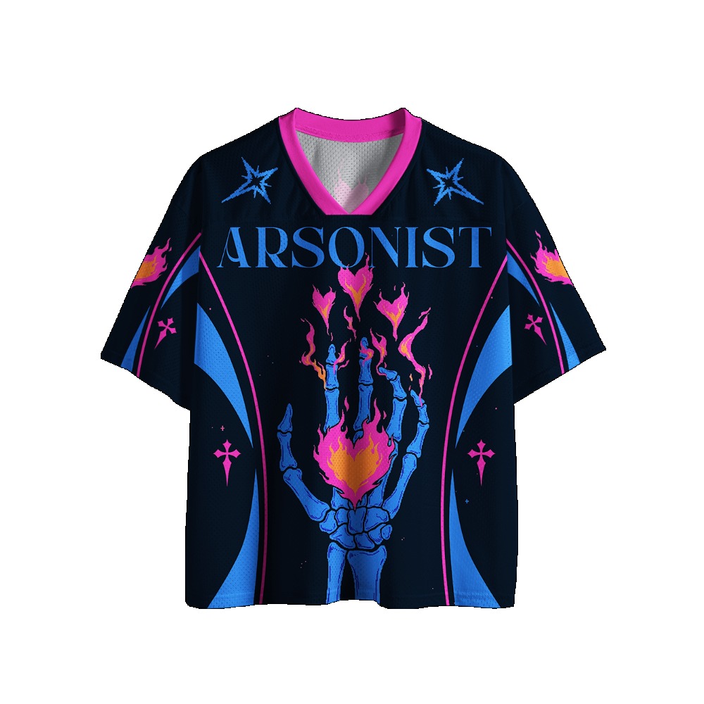 เสื้อฟุตบอลสไตล์กอธิค พิมพ์ลาย - Street Fashion Jersey บทวิจารณ์และราคา